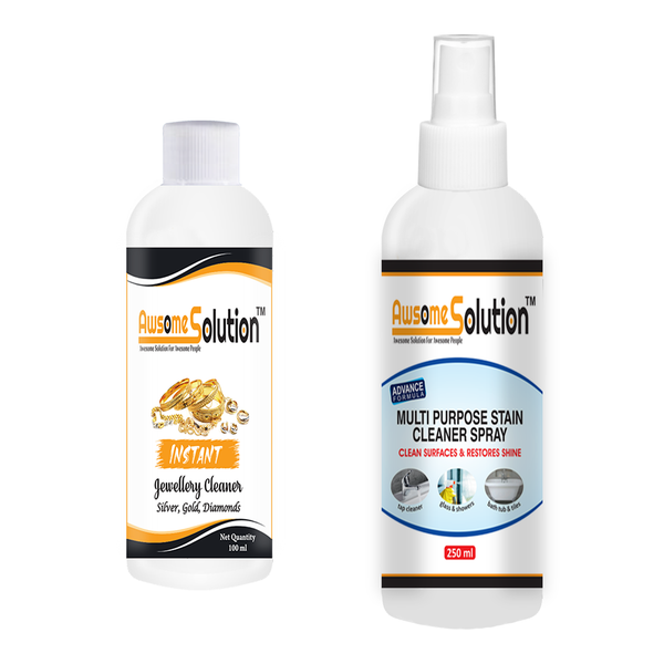 Jewellery Cleaner And Multipurpose stain cleaner Combo