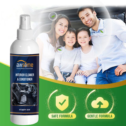 Awsome Vehicle Interior Cleaner & Conditioner with 1 Pc Free Micro Fiber Towel